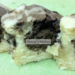 Recipe- Eggless Choco Vanilla Marble Cake