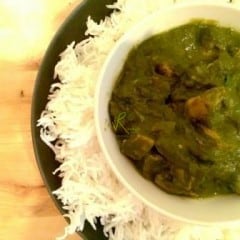 Recipe- Soyabean Spinach Curry