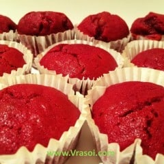 Recipe- Vegan Beetroot/ Red Velvet Cup cake (Eggless)