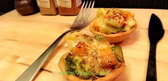 Recipe- Creamy Vegetable Quiche (Whole Wheat Tart Recipe)