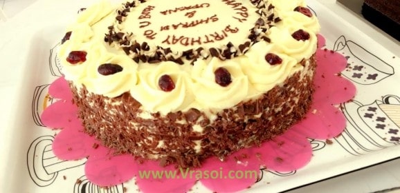 Recipe- Black Forest Cake Icing